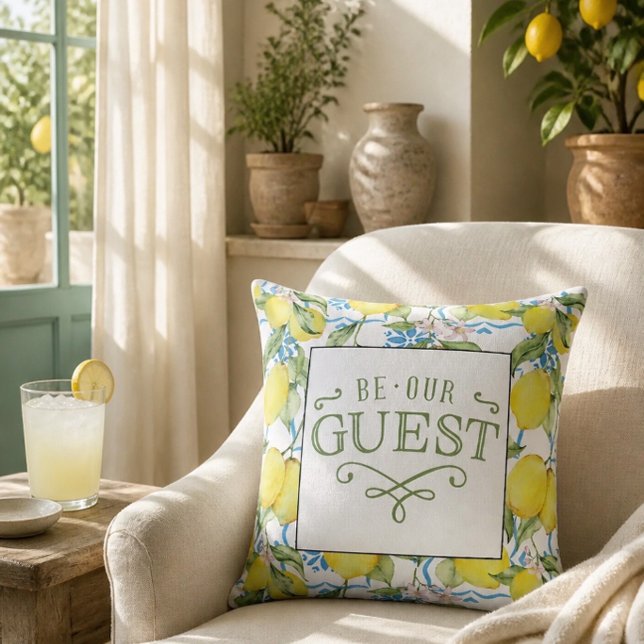 Almohada de lanzamiento Lemon Be Our Guest (Subido por el creador)