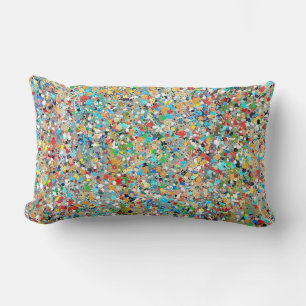 Almohada de lanzamiento lumbar Poly de confeti