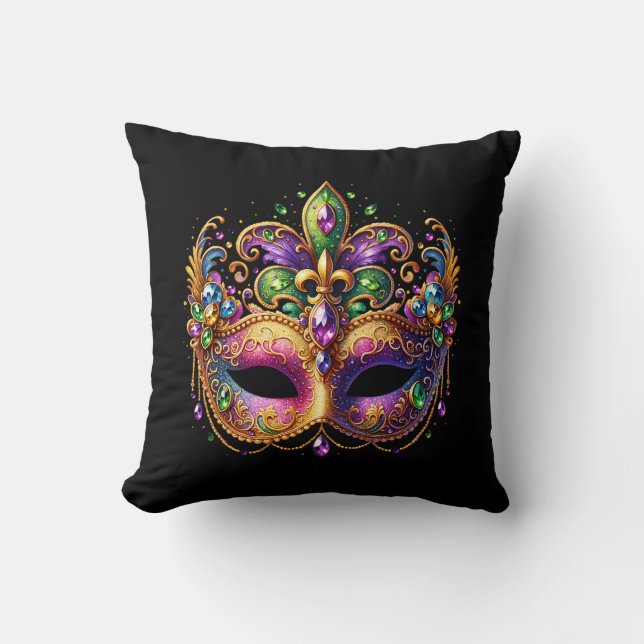 Almohada de lanzamiento Mardi Gras (Anverso)