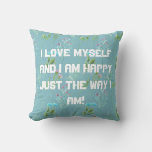 Almohada de lanzamiento 'Me amo a mí mismo'