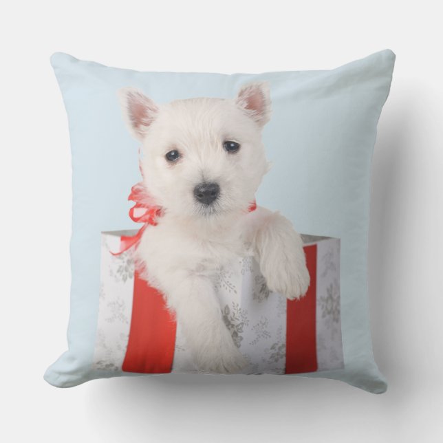 Almohada de lanzamiento Merry Puppymas (Anverso)