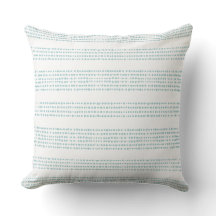 Almohada de lanzamiento moderna costera azul y bla