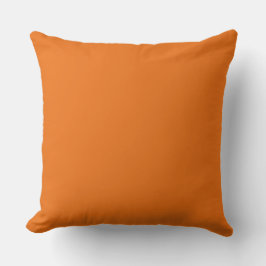 Almohada de lanzamiento naranja 20" x 20"