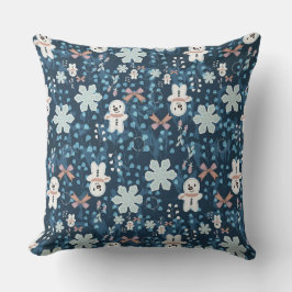 Almohada de lanzamiento navideña caprichosa y acog