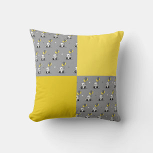Almohada de lanzamiento Osos globos Amarillo y Gri