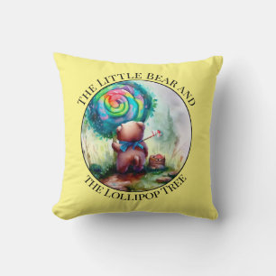 Almohada de lanzamiento para guardería con acuarel