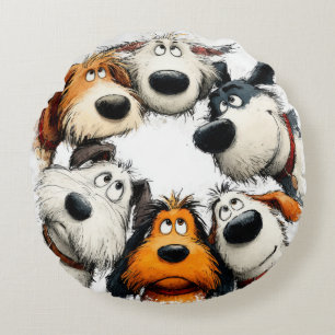 Almohada de lanzamiento para perro caprichosa