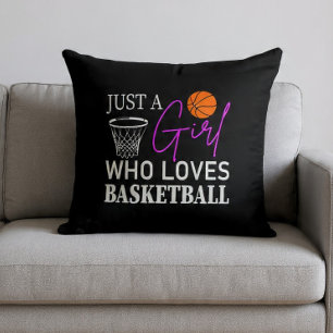 Almohada de lanzamiento para una chica que ama el 