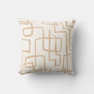 Almohada de lanzamiento pastel neutral de giro y v