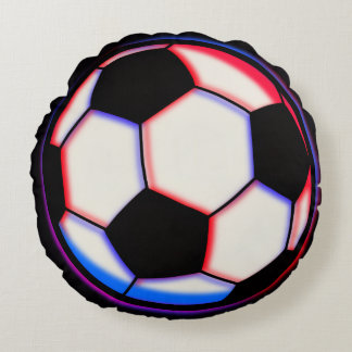 Almohada de lanzamiento redonda - Bola de fútbol a