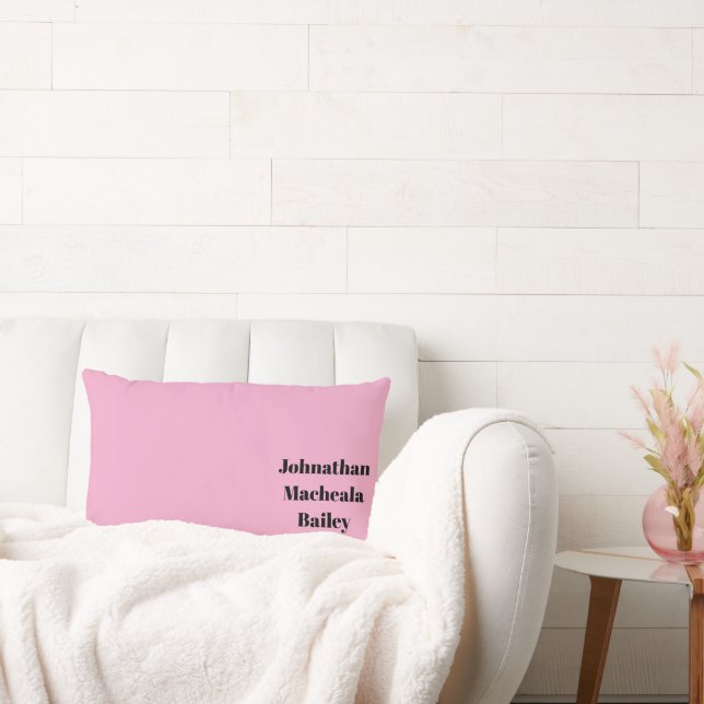 Almohada de lanzamiento rosa de bebé (Sofá)
