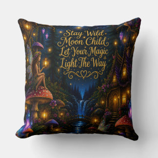 Almohada de lanzamiento Stay Wild Moon Child