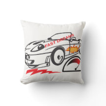 Almohada de lanzamiento Sueños Rápidos –Diseño de
