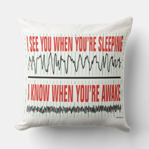 Almohada de lanzamiento 'Te veo cuando estás durmi