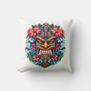 Almohada de lanzamiento Tiki de florecimiento de c