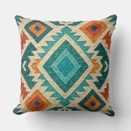 Almohada de lanzamiento tribal navajo boho