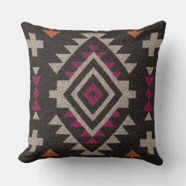 Almohada de lanzamiento tribal navajo boho
