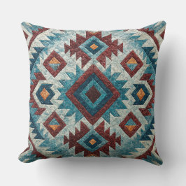 Almohada de lanzamiento tribal navajo boho