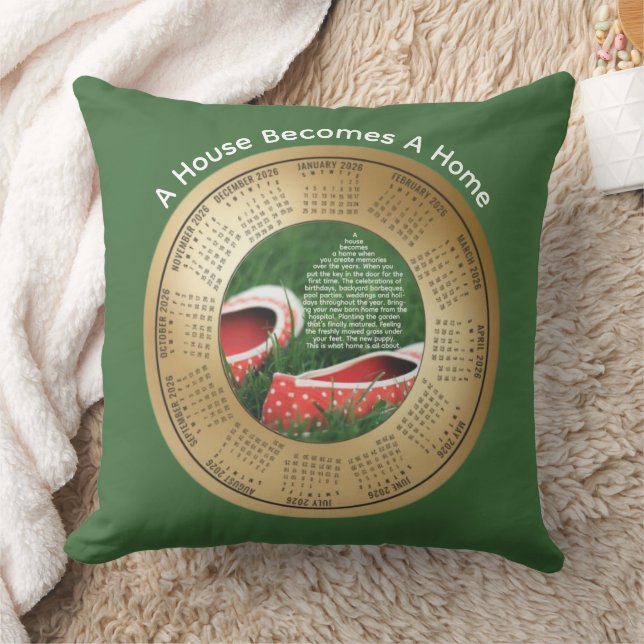 Almohada de lanzamiento: Una casa se convierte en  (Manta)