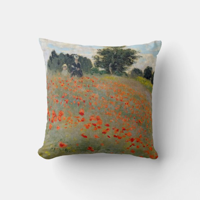 Almohada de las amapolas de Monet (Anverso)
