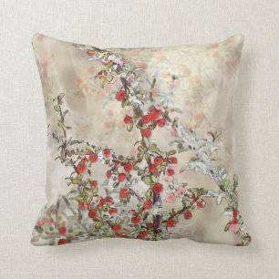 Almohada de las bayas de la acuarela