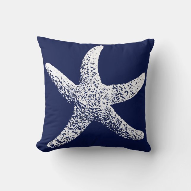 Almohada de las estrellas de mar de los azules (Anverso)