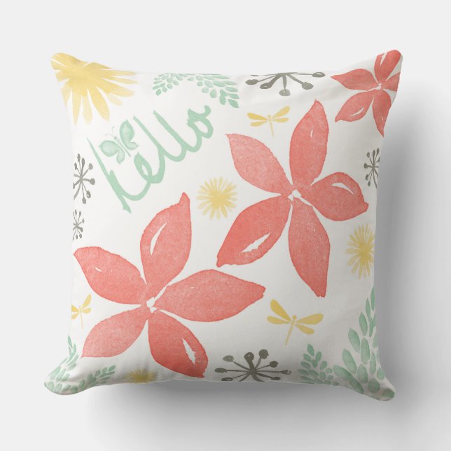 Almohada de las flores y de los aviadores del (Anverso)