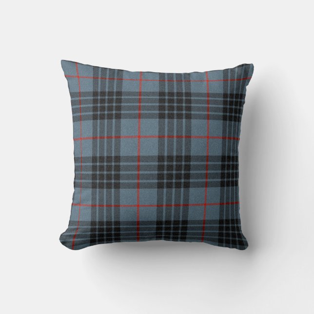 Almohada de las Highlands con Tartán MacKay Blue (Anverso)