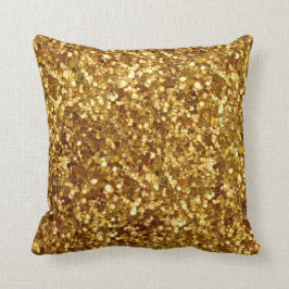 almohada de las lentejuelas de oro