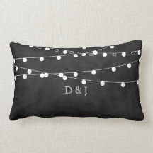 Almohada de las luces de hadas y de los corazones