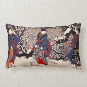 Almohada de las mujeres de Kuniyoshi tres