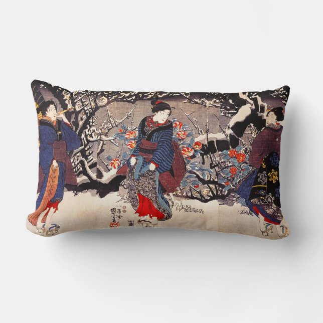 Almohada de las mujeres de Kuniyoshi tres (Anverso)