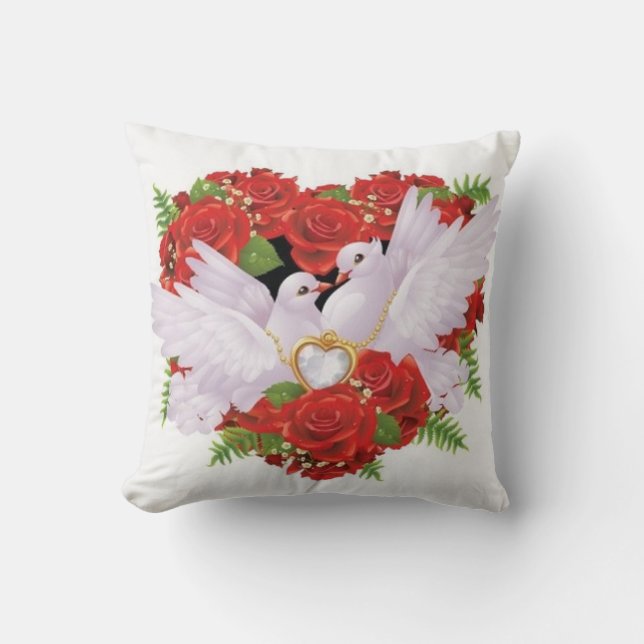 Almohada de las palomas de la boda (Anverso)