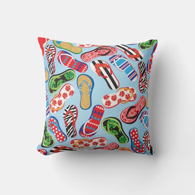Almohada de las sandalias de los flips-flopes (Anverso)