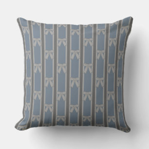 Almohada de lazo rayado divertida y elegante
