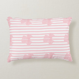 Almohada de lazo rosa lindo | Almohada de lanzamie