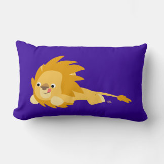 Almohada de león de dibujos animados saltarín lind