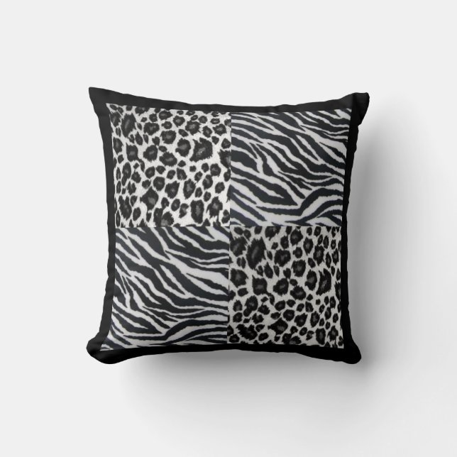 Almohada de Leopardo de Diseñador (Anverso)