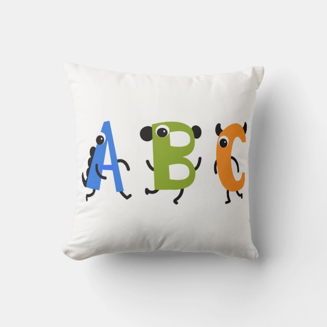 Almohada de letras ABC (Anverso)