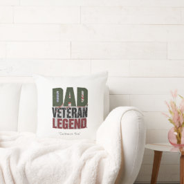 Almohada de Leyenda de Veterano de Papá – Regalo P