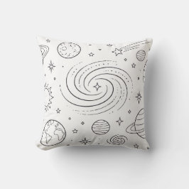 Almohada de libro de colorear celestial | Galaxia