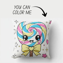Almohada de libro de colorear Kawaii Cute