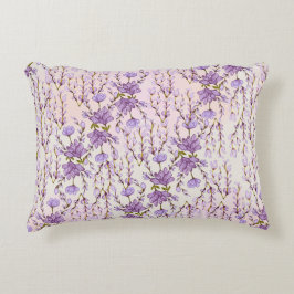 almohada de lilac floral