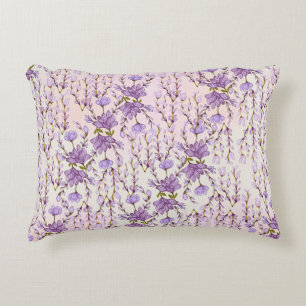 almohada de lilac floral