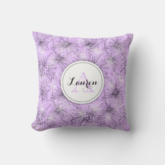 almohada de lilo floral de colmenillas de cerezo