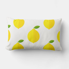 almohada de limones amarillos.