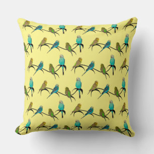 Almohada de locura de periquito (amarillo)