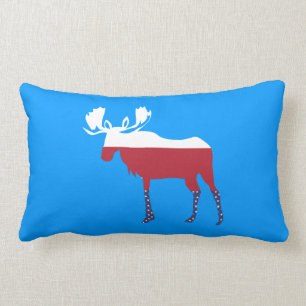 Almohada de los alces de la bandera americana