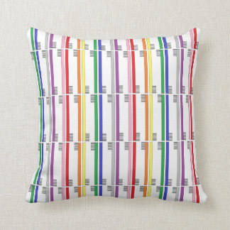 Almohada de los cepillos de dientes del arco iris