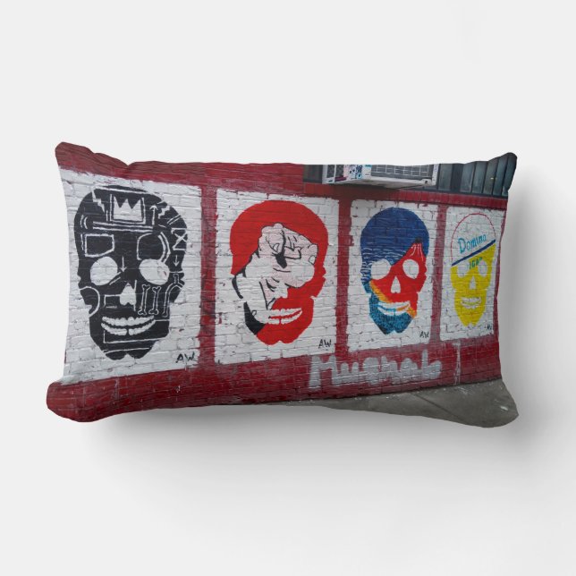 Almohada de los cráneos de Streetart (Anverso)